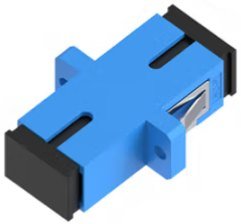 Khớp nối quang SC sợi đơn (single-fiber), bộ 50 cái, màu xanh (khắc laser DTECH).