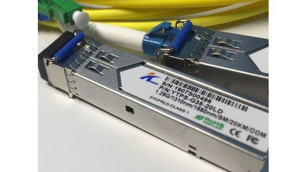 Module quang SFP 1.25G một sợi 20km cắm sẵn dây nhảy quang