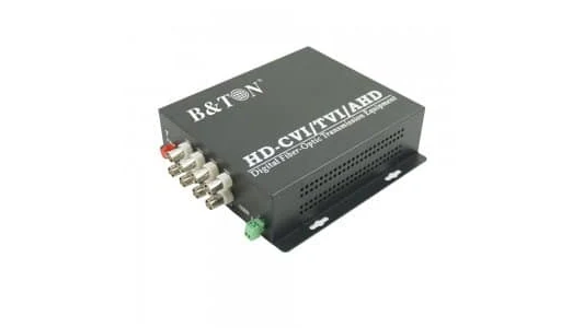 Converter video quang cho camera: HD-SDI, RS485 và cách chọn 3 Bộ chuyển đổi video quang B&TON BT-HD8V1DF-T/R 8 kênh video, cổng BNC