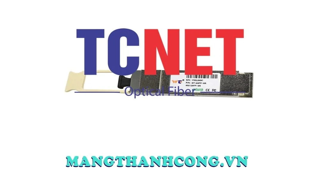 Ứng dụng dây nhảy MPO 40G 100G trong hệ thống mạng tốc độ cao 4 Module quang QSFP+ SR4 40G cổng MPO, bước sóng 850nm