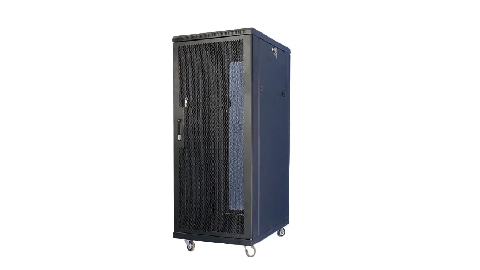 Tủ rack là gì? Đơn vị U, chuẩn 19 inch và phân loại 6U–42U 9 Tủ mạng 19 inch 15U cửa lưới, có bánh xe