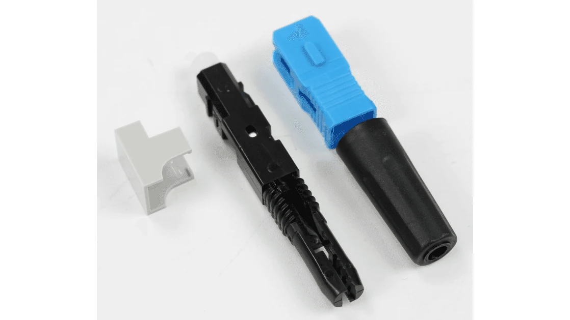 Cách sử dụng dao cắt sợi quang đúng góc cắt và khi nào phải thay lưỡi 9 Đầu nối quang Fast connector SC/UPC (0.3dB, 52mm)