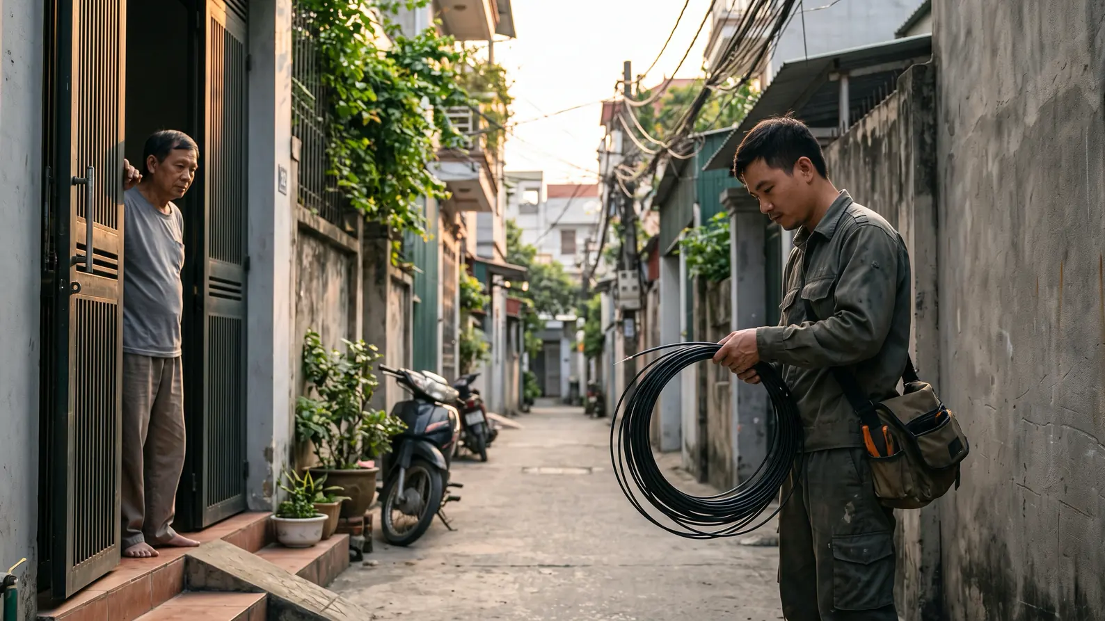 Dây thuê bao quang FTTH 2FO/4FO: chọn cáp treo, cáp cống hay dây nhảy outdoor đúc sẵn 14 Đầu nối của dây thuê bao: APC hay UPC?